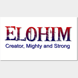 Elohim,Hebrew word for God Posters and Art